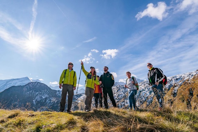 Wanderer bei einer geführten Wanderung in der Region Zell am See - Kaprun